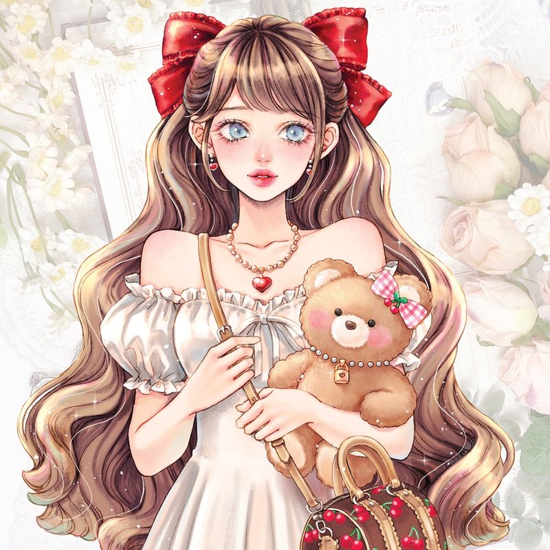 Cherry sticker (4color) - 貼紙 - 紙 