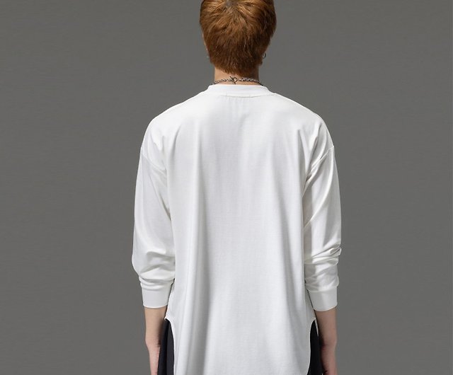 Men's long sleeve T-shirt black coat - Shop pinli Men's T-Shirts & Tops -  Pinkoi