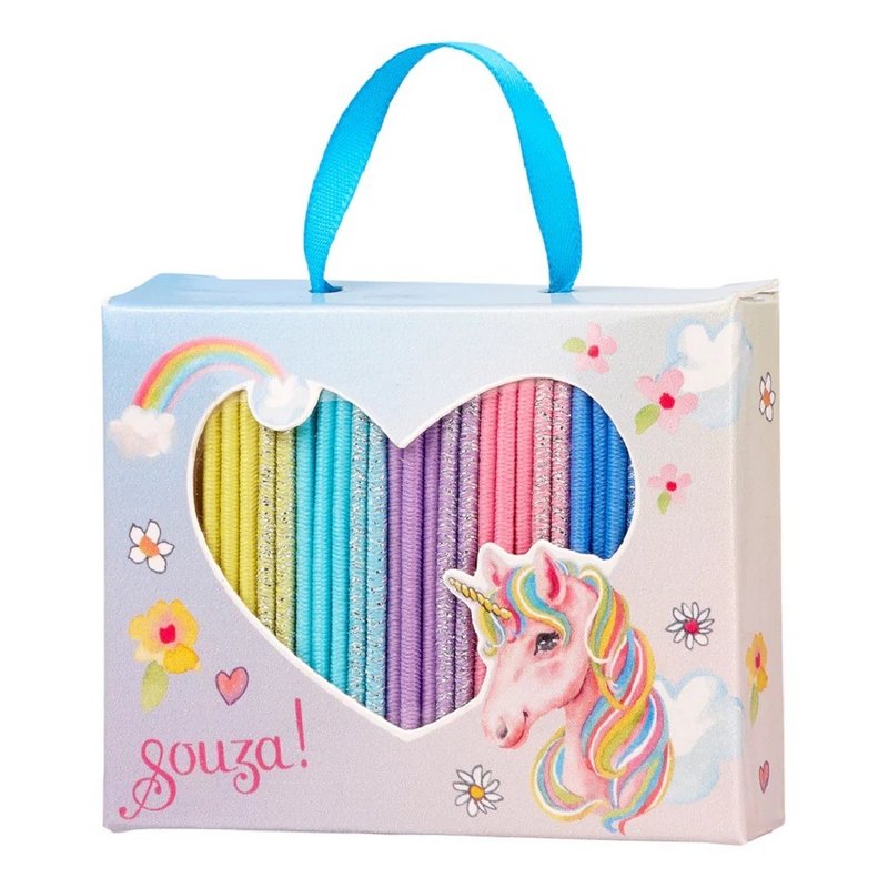 Dutch Souza unicorn colored hair bundle carrying box - เครื่องประดับผม - ไนลอน หลากหลายสี