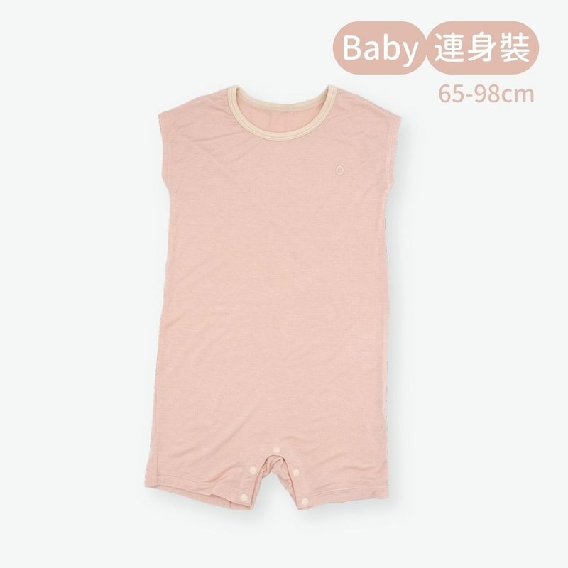 minihope輕柔感Baby連身裝-粉色 - 男/女童裝 - 其他材質 粉紅色