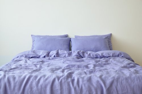 True Things Lavender linen duvet cover / Softened linen / Comforter cover / Quilt cover