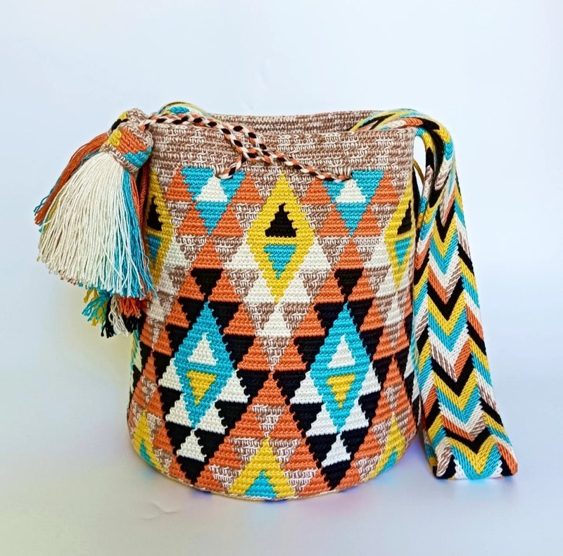 Wayuu 包款 M 尺寸，共 6 色 - 側背包/斜背包 - 棉．麻 