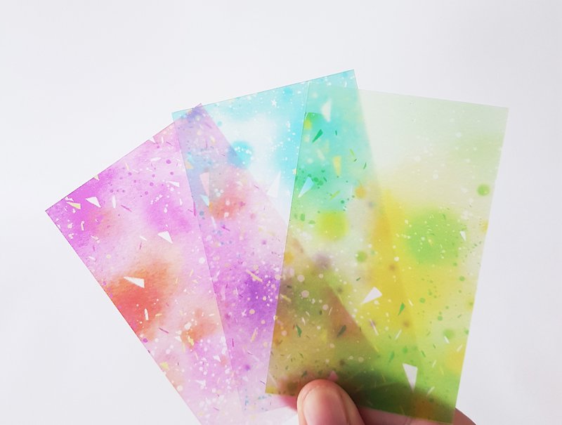 Paper Tape Dispenser - Tri-Color Gradient - Washi Tape - Paper Multicolor