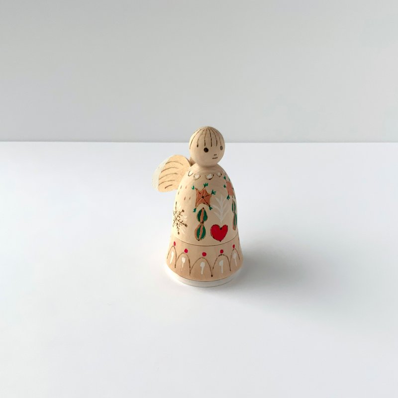 天使のマトリョーシカ　タマゴ入り - 擺飾/家飾品 - 木頭 卡其色