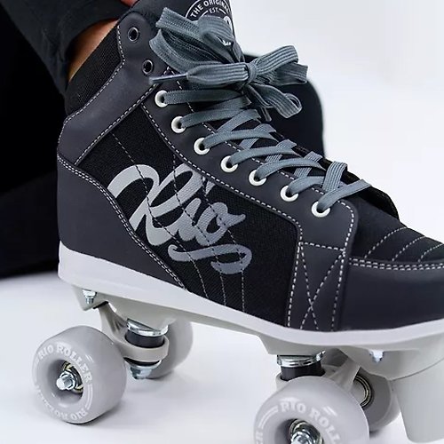 RIO Roller RIO Roller ‧ 運動戶外‧Lumina系列波鞋款滾軸溜冰鞋 - 黑