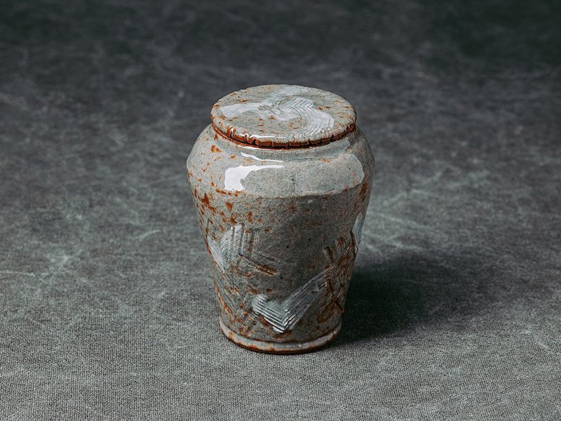 【寶來陶】梳印紋茶倉 - 茶壺/茶杯/茶具 - 陶 