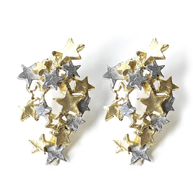 Stars Mobhoshi / Earrings PA330 - Earrings & Clip-ons - Other Metals Gold
