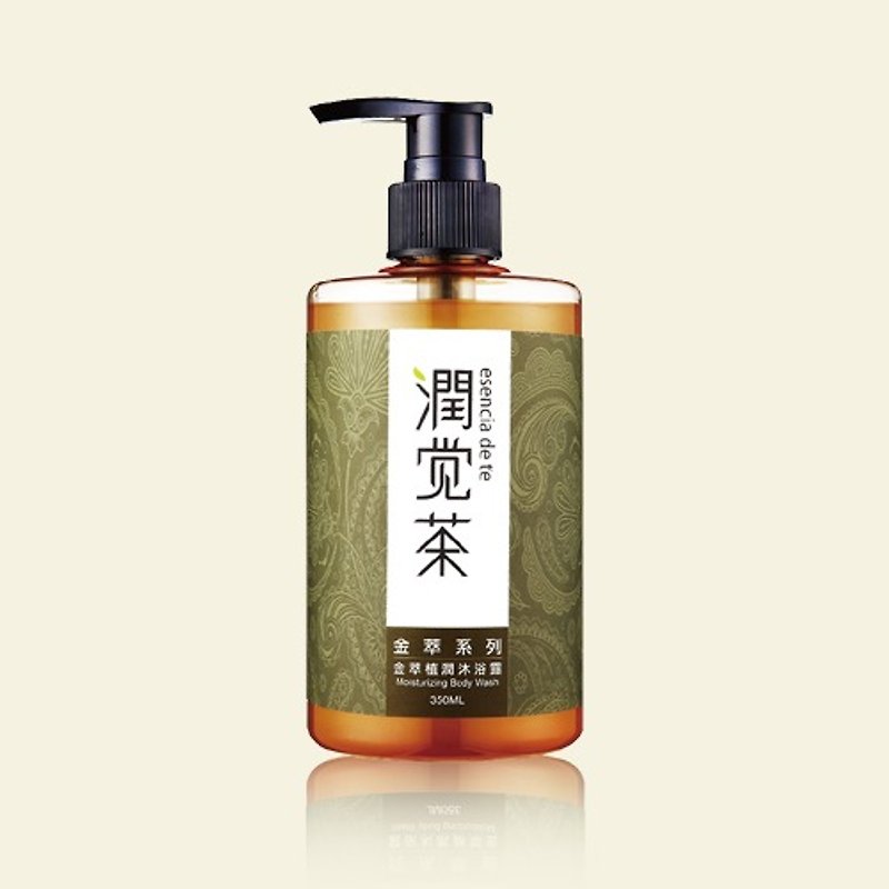 【Tea Treasure Runjue Tea】Jin Cui Moisturizing Shower Gel 350ml - Body Wash - Paper Gold
