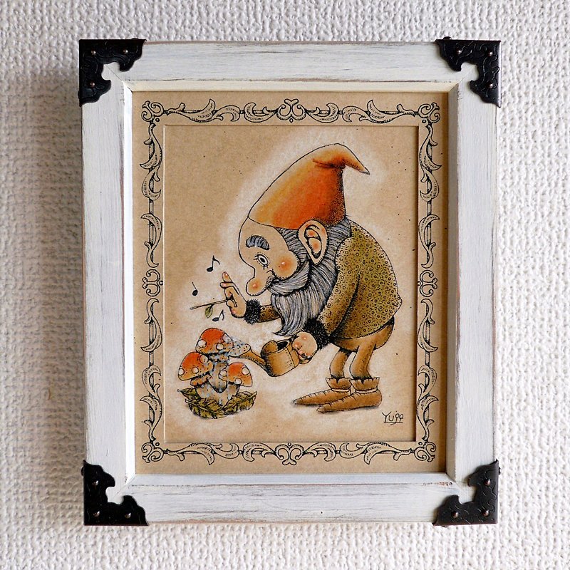 【Framed Frog】 Norm's Fortune Mushroom Cultivation - Posters - Paper White