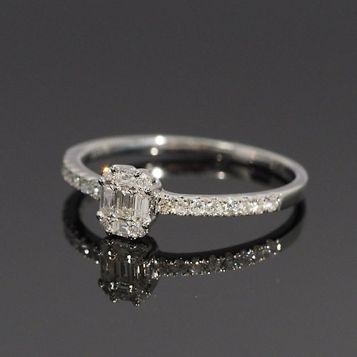 IRIZA Jewellery 18K金寶石鑽石戒指 The Diamond Gem Diamond Band Ring