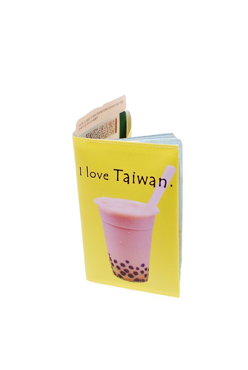 藍堡工作室 珍奶一杯---台灣系護照套