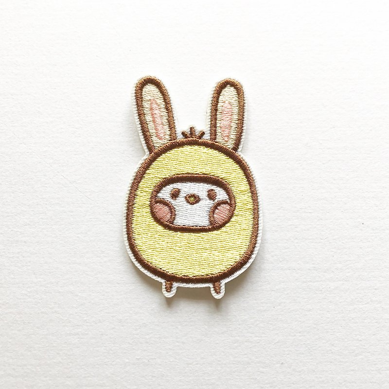 Bunny Embroidery Pin - Badges & Pins - Thread Yellow