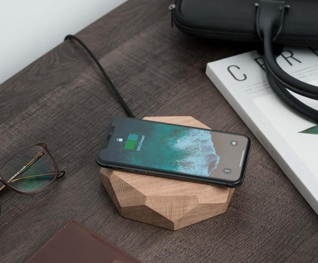 QI ワイヤレス充電器 - iPhone 充電器 - ショップ Oakywood 充電器