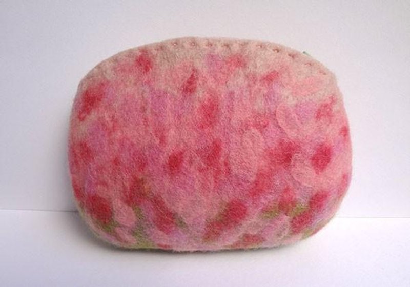 Sakura Sakura Felt Pouch (& Sakura Mini Tray) CS0124 - Toiletry Bags & Pouches - Cotton & Hemp Pink