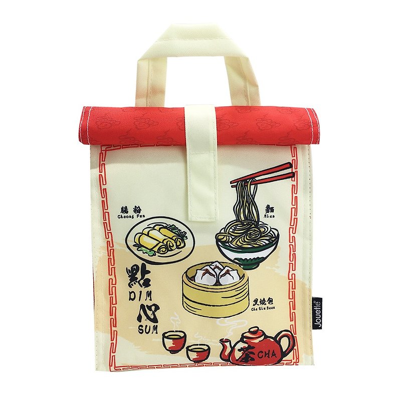 Roll-shaped lunch bag, rice ball bag, lunch box bag, Hong Kong dim sum souvenir gift, cooler bag, tote bag