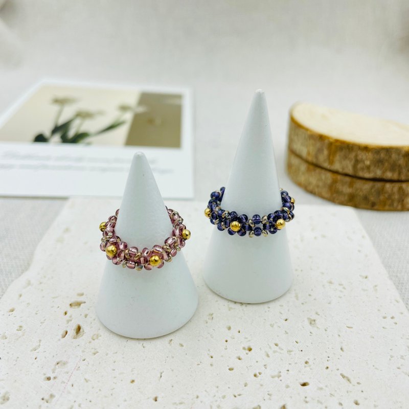 Zhi Ai Mi Pearl Ring Personalized Style - General Rings - Plastic Purple