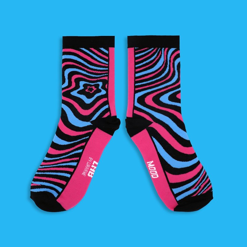 MOODLABBYLORRAINE | PINK ILLUSION Socks - Socks - Cotton & Hemp Multicolor