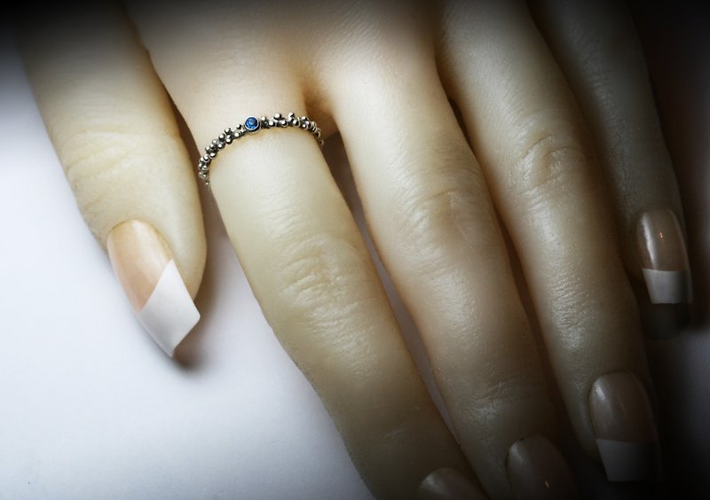 Fine Gemstone ring series / Scorpio / Gemstone can choose colors - แหวนทั่วไป - โลหะ สีเงิน