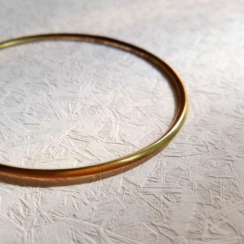 Fine Angular Bronze Bracelet - Bracelets - Other Metals Gold