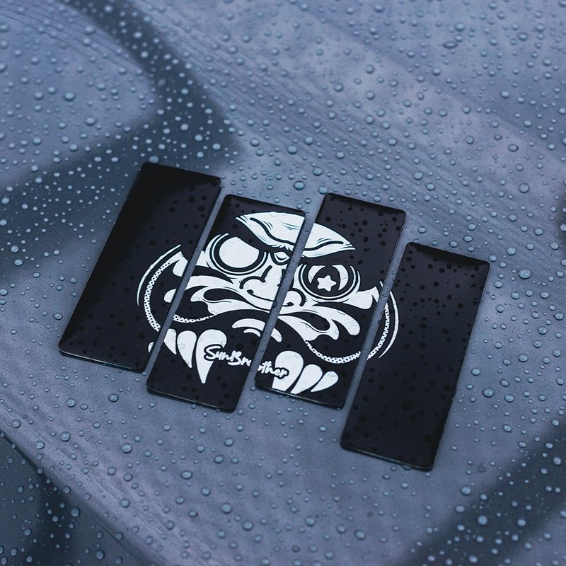 SUN達摩拼套款/鋁牌飾貼 SunBrother孫氏兄弟 - 貼紙 - 防水材質 