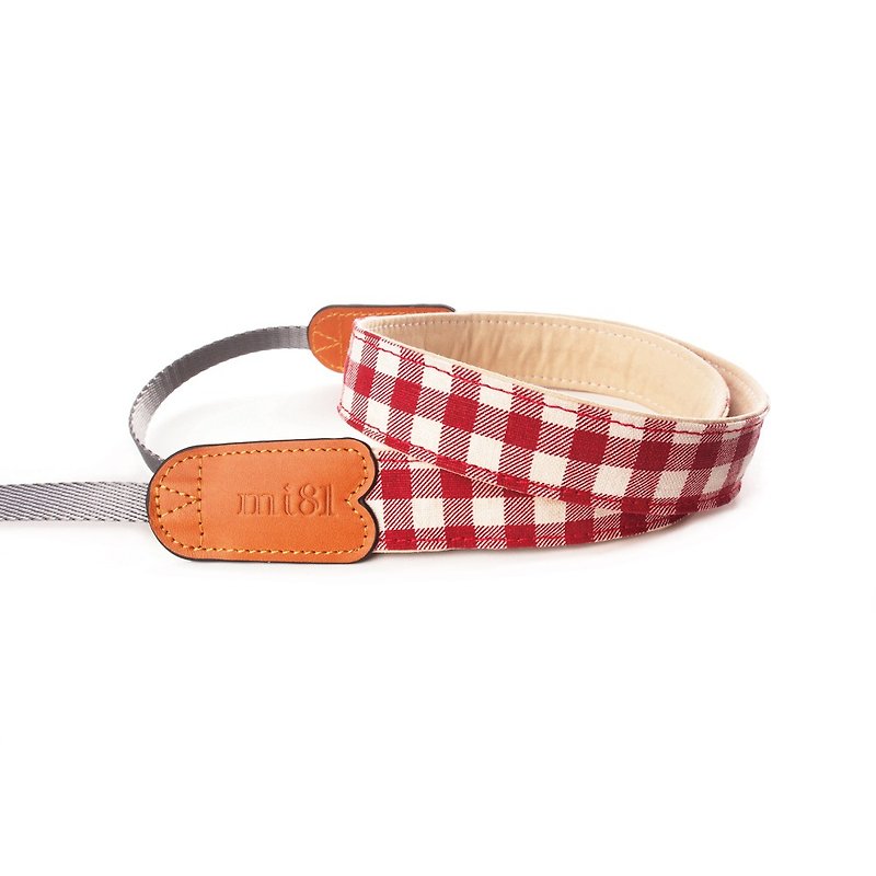 Printed cotton neck strap - Camera Straps & Stands - Cotton & Hemp Red