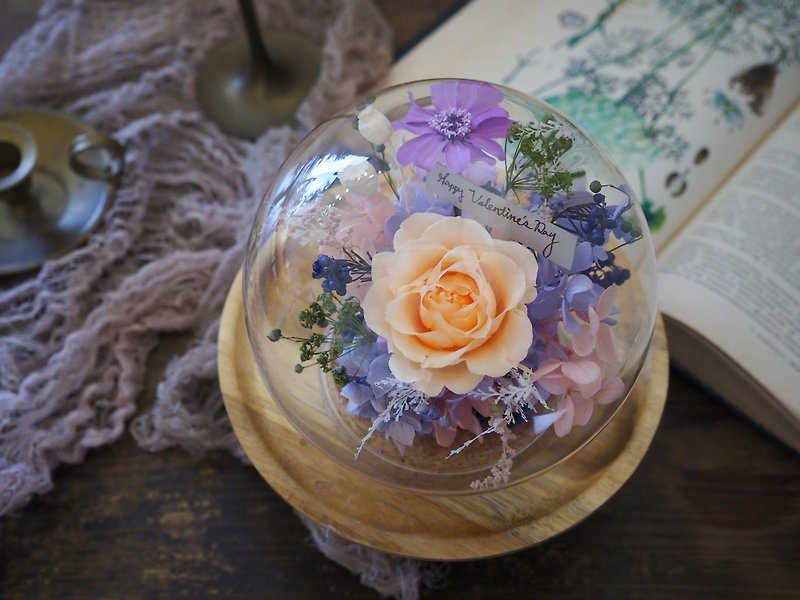 【คลาสเวิร์คช็อป】【Glass Ball Cup】Eternal Flower Arrangement Course - Optional Color