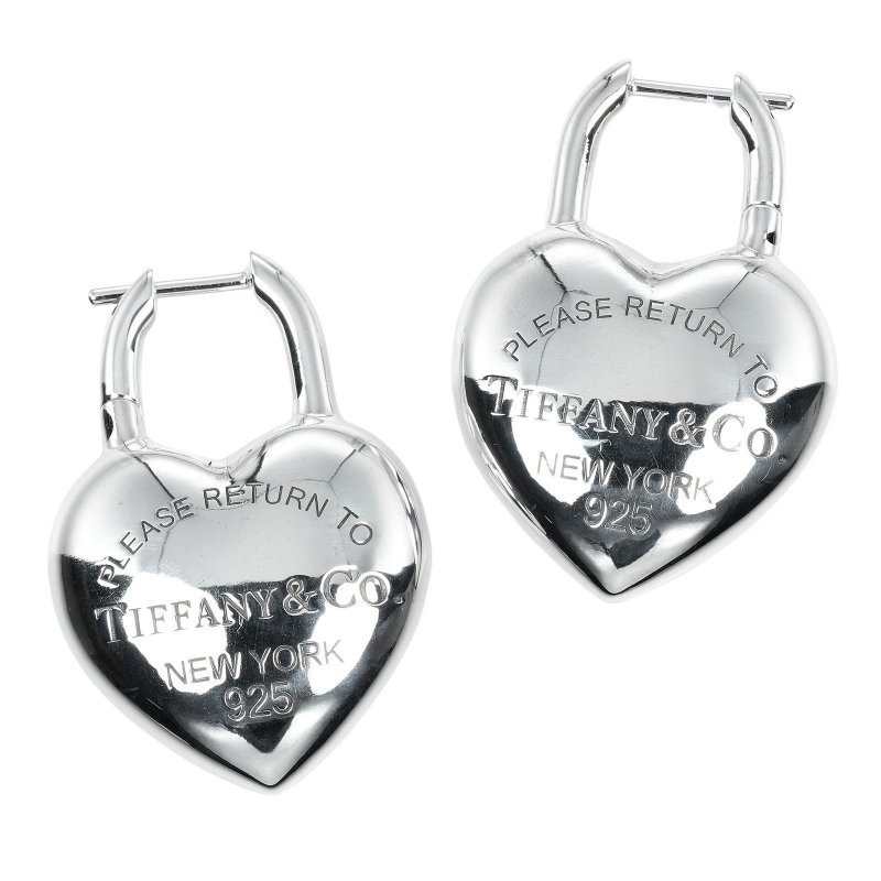 【日本直送】ティファニー ピアス リターントゥ ティファニー フルハート TIFFANY&Co. シルバー925 約21.82g【中古】Aランク - 耳環/耳夾/耳骨夾 - 銀 銀色