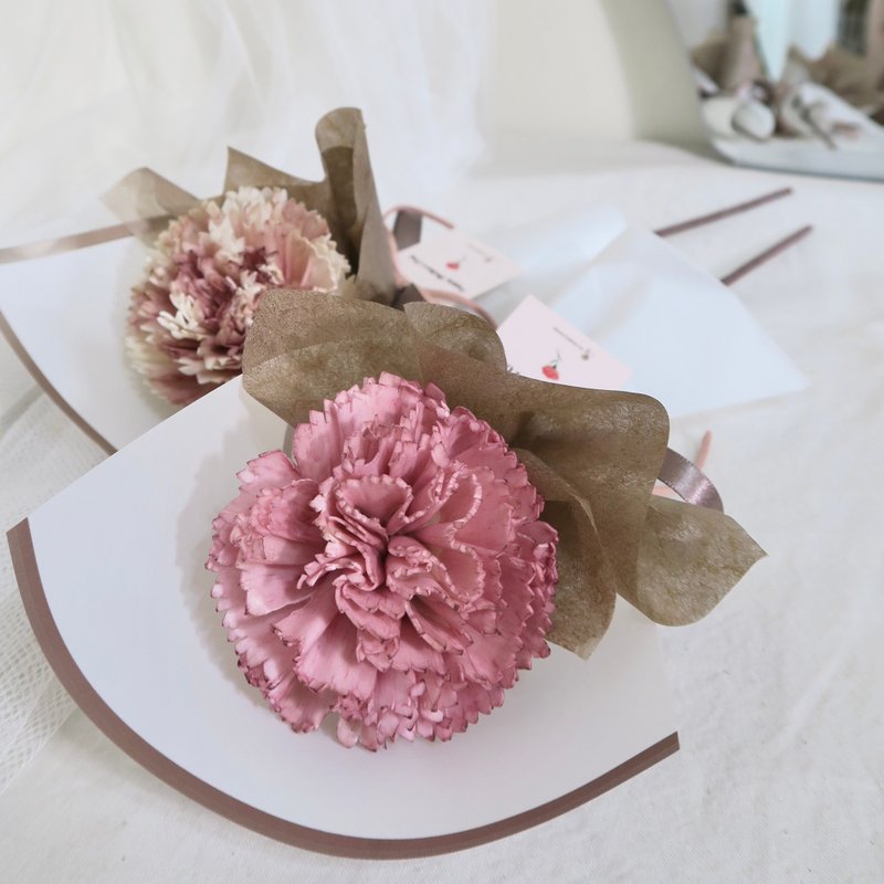 [24H Shipping] Mother's Day Bouquet - Single Carnation Bouquet | Preserved Flowers/Dried Flowers/Mother's Day - Dried Flowers & Bouquets - Plants & Flowers Multicolor