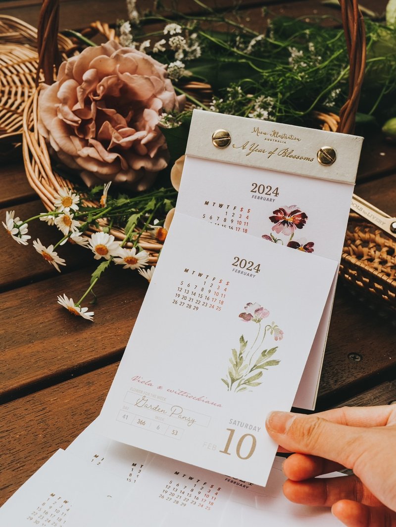 A year of blossoms Tear-off 366 Daily Calendar - ปฏิทิน - กระดาษ 