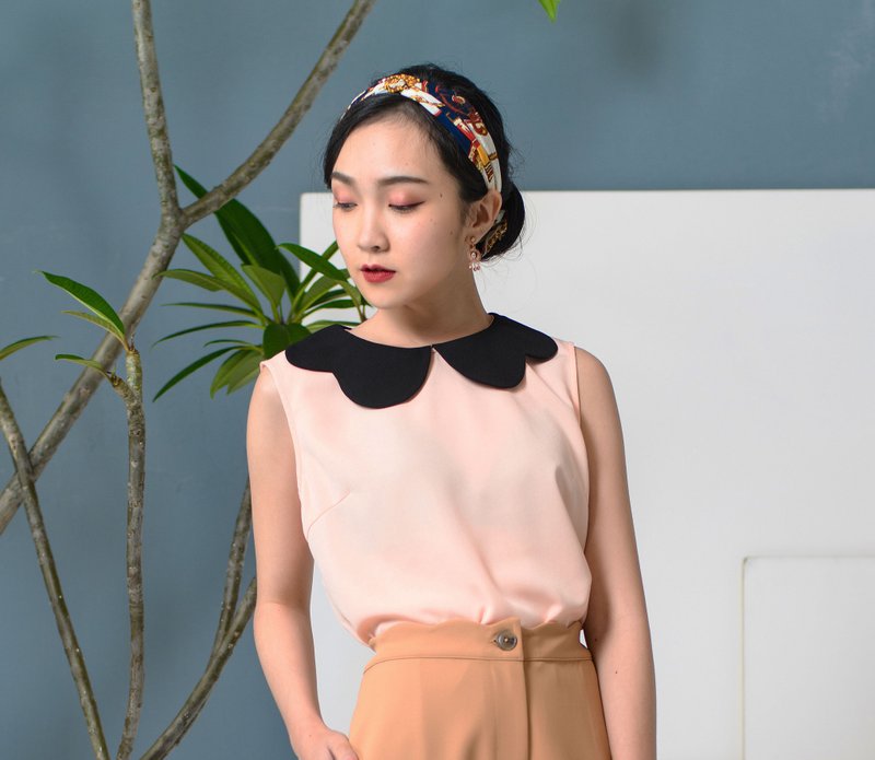 blooming flower vast - Women's Vests - Other Man-Made Fibers Orange