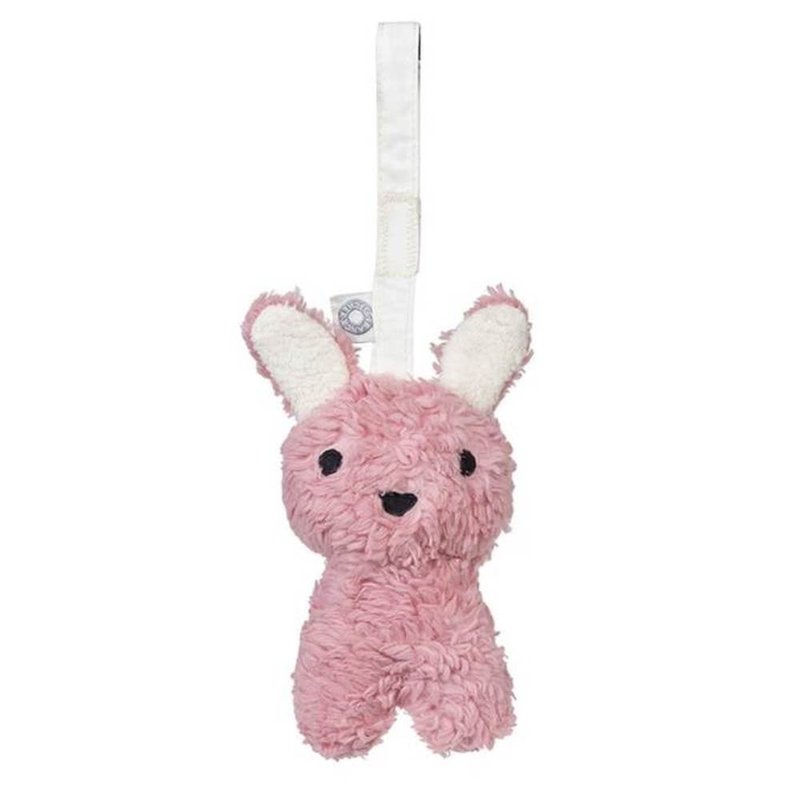 Franck and Fischer Pink Bunny Hanging Handbell - ของเล่นเด็ก - ผ้าฝ้าย/ผ้าลินิน 