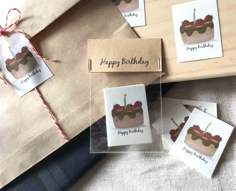 Happy Birthday Birthday Cake Stickers (10pcs) - สติกเกอร์ - กระดาษ หลากหลายสี