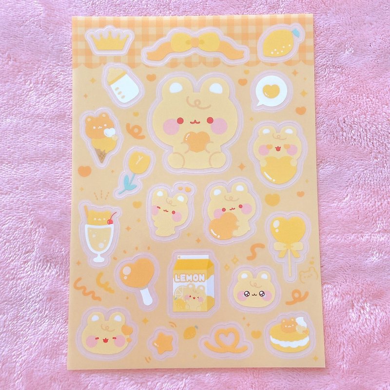 Favorite Color Clear Sticker [Yellow] - Stickers - Paper 