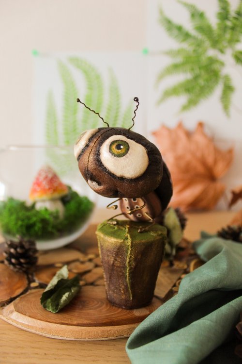 ファンタジー彫刻昆虫てんとう虫ギフトバグ置物アート人形