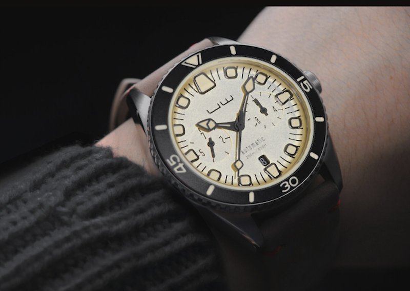 ソードフィッシャー ソードフィッシュ #UX04 機械式時計 - ダイビングのためのオリジナルデザイン - 腕時計 ユニセックス - ステンレススチール イエロー