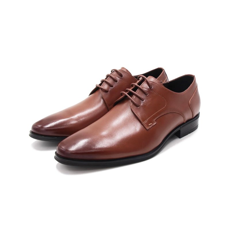 W&M Air Cushion Feel Plain Strappy Leather Shoes for Men - Brown(also black) - รองเท้าหนังผู้ชาย - ยาง 