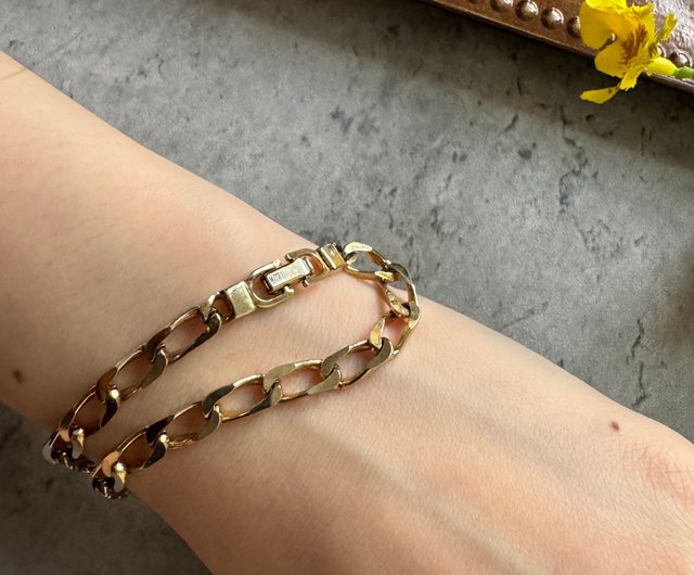Used Christian Dior Dior Wok Gold Simple Bracelet Gift