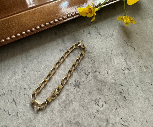 Used Christian Dior Dior Wok Gold Simple Bracelet Gift
