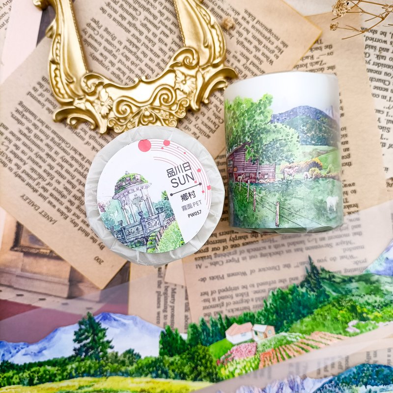 NO.057  鄉村 Village / 紙膠帶 Masking Tape - 紙膠帶/和紙/PET - 塑膠 多色