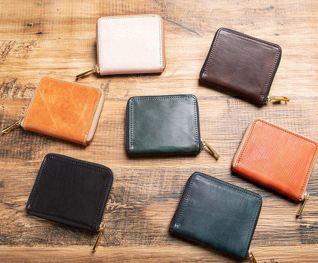 馬革 ミニ財布 馬革 wallet Horse leather コンパクト 日本製 Japan - ショップ Leather Goods Shop  Hallelujah 財布 - Pinkoi