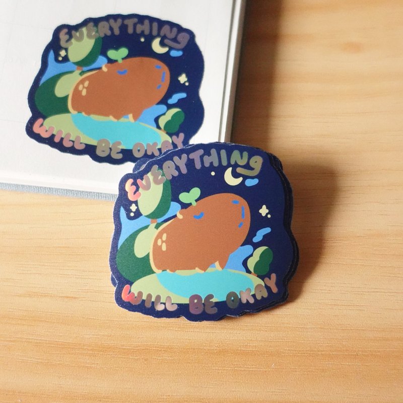 Everything will be okay | Stickers - Stickers - Plastic Multicolor