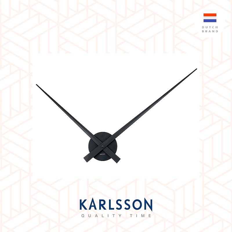 Karlsson Wall clock 90cm Little Big Time black - 時鐘/鬧鐘 - 其他金屬 黑色
