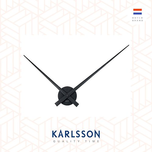 Ur Lifestyle Karlsson Wall clock 90cm Little Big Time black