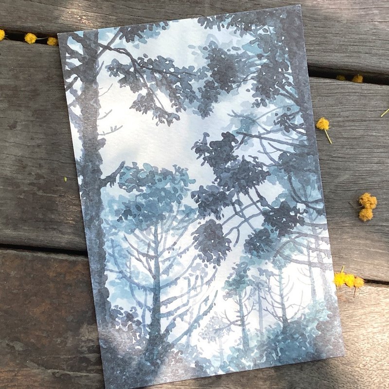 Nature Notes Postcard – Foggy Forest - การ์ด/โปสการ์ด - กระดาษ 