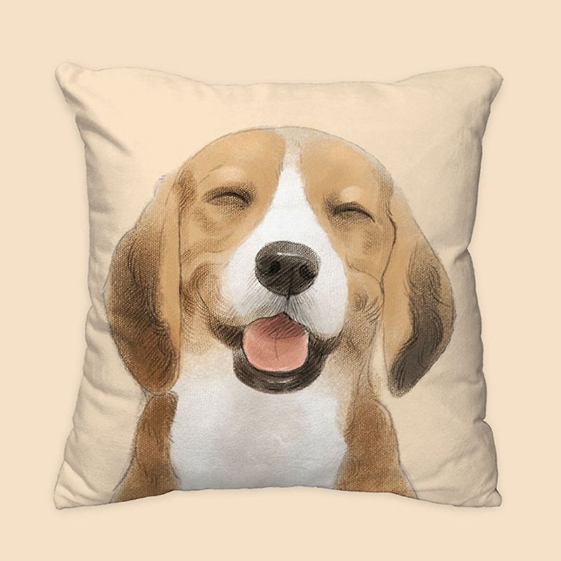 【I will always love you】Smiling Migru Dog Animal Pillow/Pillow/Cushion