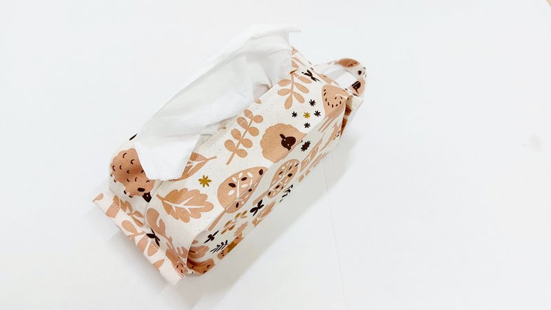 北歐鄉村小綿羊【面紙套】【可拆-含釦可調節】吊掛式衛生紙套 - 面紙盒 - 棉．麻 