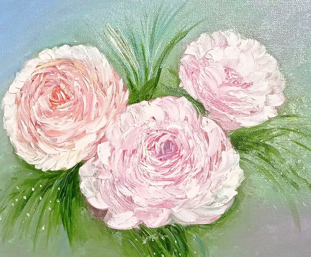 ギフト、レトロなスタイルの花束、油絵, バラ, あじさい ギフト、レトロなスタイルの花束、油絵, バラ, あじさい