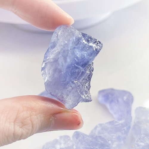 OLINA DESIGN歐林娜設計 夢幻天空藍 螢石 漸變紫 靛色 藍螢石 能量 原石 原礦 舒壓 放鬆