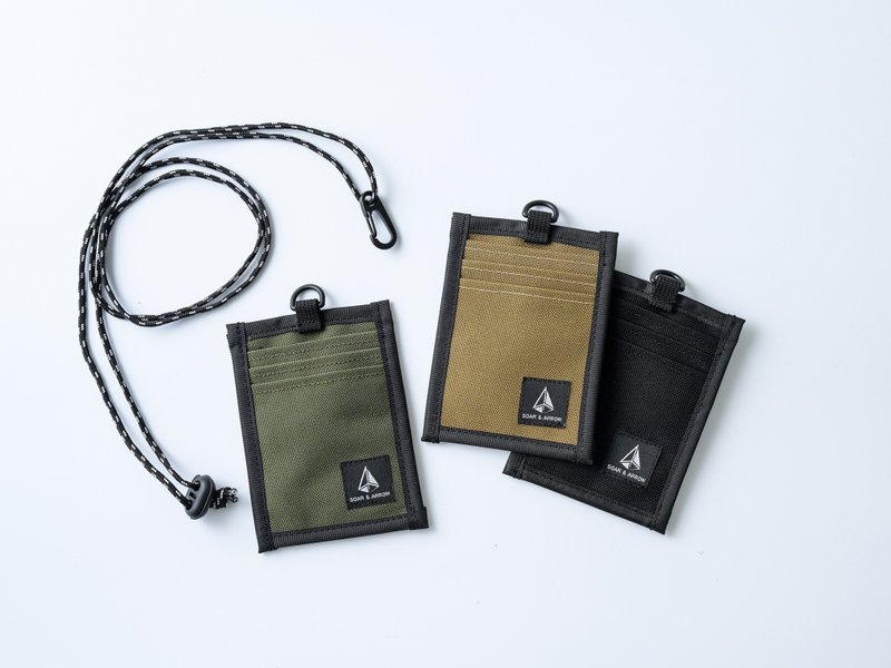 【Soar&Arrow】IDホルダー IDケース カードケース IDクリップ ストラップ付き 台湾製 - 定期入れ・パスケース - ナイロン 多色