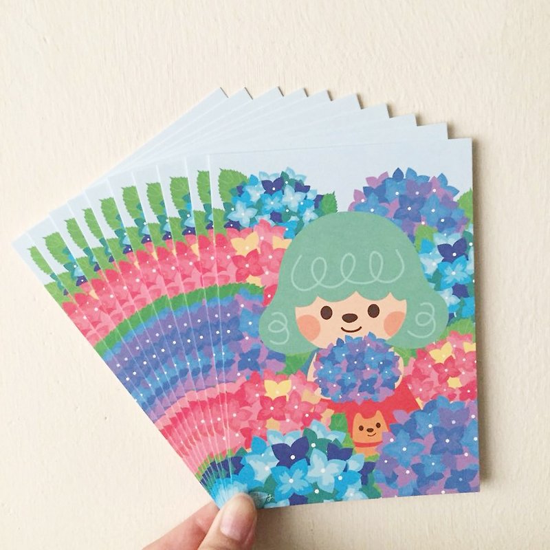 [Ziyanghua/hydrangea] postcard (10 sets) - การ์ด/โปสการ์ด - กระดาษ สีม่วง